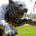 animal metal bronze garden metal craft life-size bronze tiger statue
